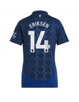 Manchester United Christian Eriksen #14 Venkovní Dres pro Dámské 2024-25 Krátký Rukáv